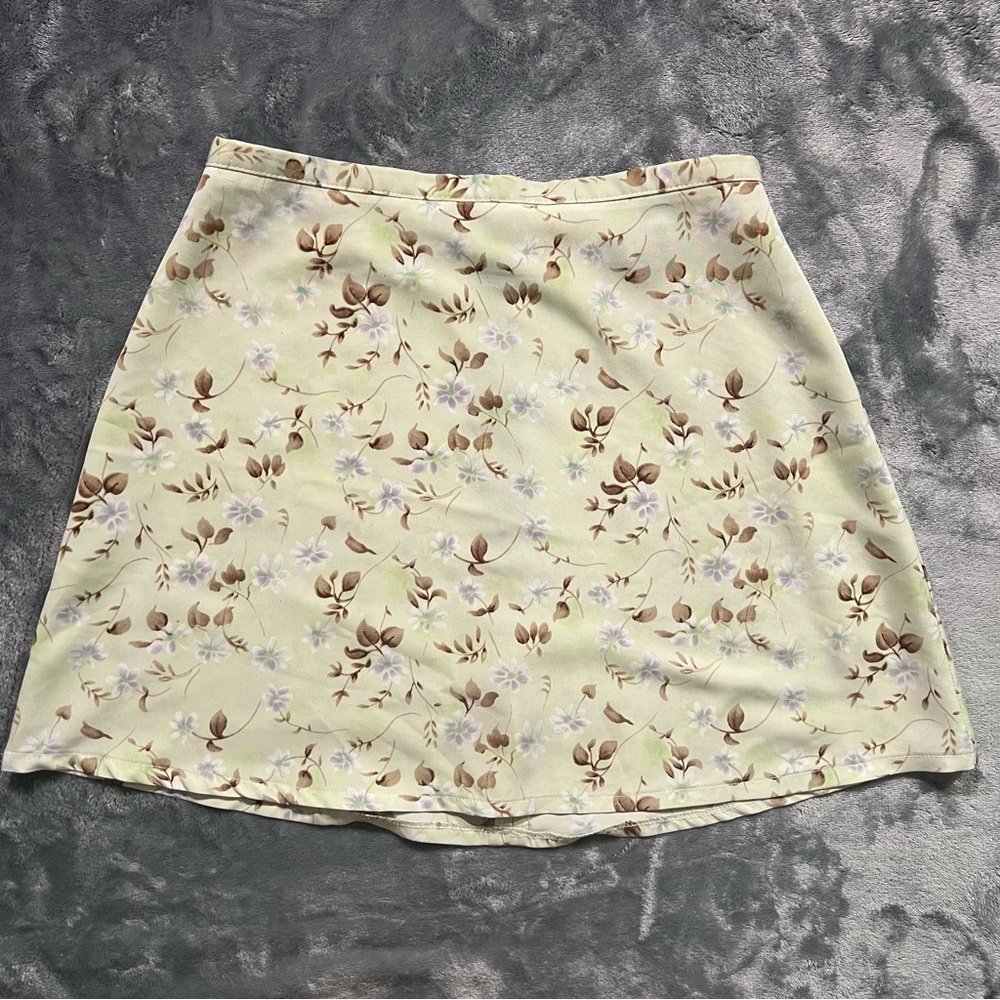Floral Cream Skirt